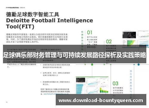足球俱乐部财务管理与可持续发展路径探析及实践策略